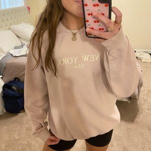 Brandy Melville Rose Pink Crewneck